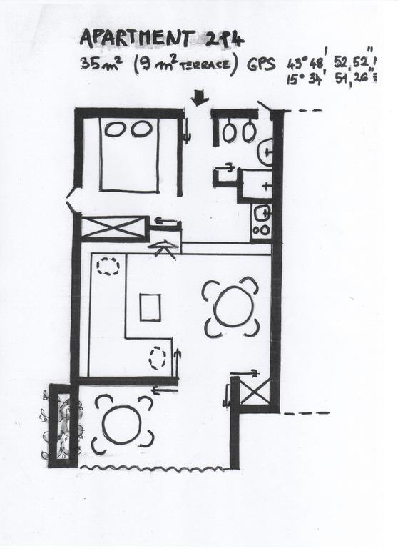 Apartments Sanda Murter Bagian luar foto